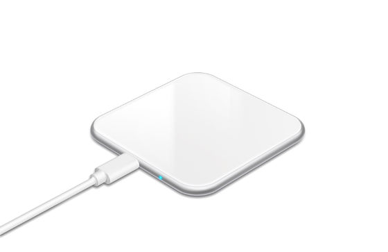 Glass Round 6mm Portable Wireless Charger
