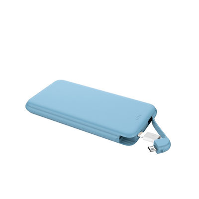 Dual USB Outputs 186g 14mm Inbuilt Cable Power Bank