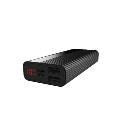 LCD Display Metal 121mm Dual USB Power Bank