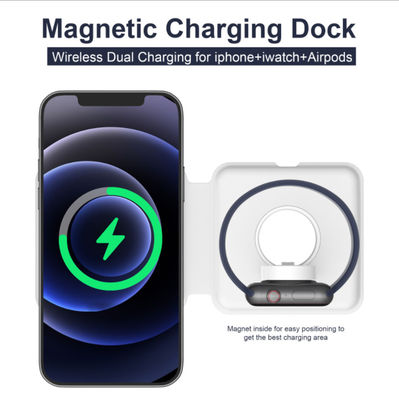 Super Slim Foldable 15W 2 In 1 Wireless Magsafe Duo Charger