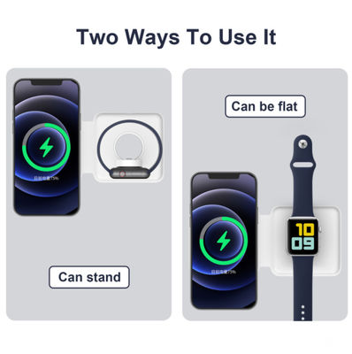 15W 2 In 1 Wireless Magsafe Duo Charger For iPhone 12