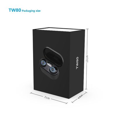 Auto Pairing TW80 IPX5 Sweatproof Wireless Bluetooth Earbuds