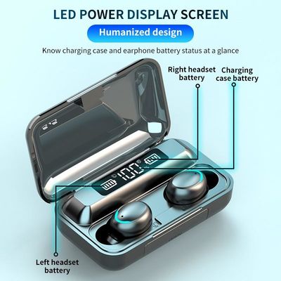 8D Surround F9 True Wireless Headset LED Display Mini Invisible Button