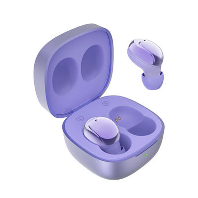 Purple White Black IPX5 Sweatproof Wireless Earbuds Hi Fi Stereo